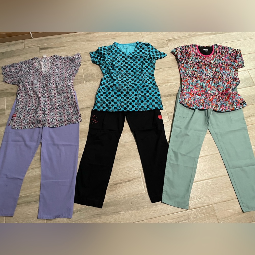 3 pair of scrubs